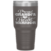 Proud Grandpa Of A Heart Warrior CHD Awareness Gift Tumbler Tumblers dad, family- Nichefamily.com