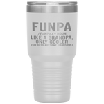 Funpa Funny Grandpa cool grandfather papa gift Tumbler Tumblers dad, family- Nichefamily.com