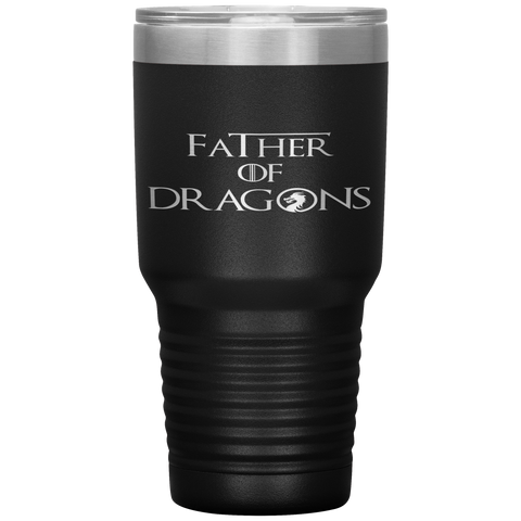 Father of Dragons Fathers Day Best Gift for Dad Tumbler Tumblers dad, family- Nichefamily.com
