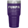 Funny FUNPA Fun Grandpa Novelty Tumbler Tumblers dad, family- Nichefamily.com