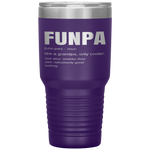 Funny FUNPA Fun Grandpa Novelty Tumbler Tumblers dad, family- Nichefamily.com