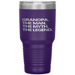 GRANDPA THE MAN THE MYTH THE LEGEND Father's Day Gift Men Tumbler Tumblers dad, family- Nichefamily.com