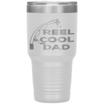 Reel Cool Dad Fishing Daddy Father's Day Gift  Tumbler Tumblers dad, family- Nichefamily.com