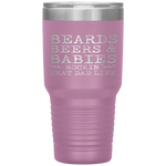 Beards Beers Babies Rockin New Dad Life Tumblers - Nichefamily.com