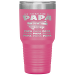 My NickName Is Papa Funny Gift For Men And Father Day Tumbler Tumblers dad, family- Nichefamily.com