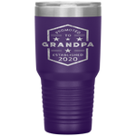 Promoted to Grandpa 2020 Established 2020 Tumbler Tumblers dad, family- Nichefamily.com