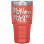 Best Father-In-Law Ever Funny Quote Christmas Tumbler Tumblers dad, family- Nichefamily.com