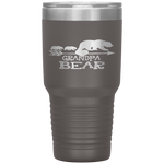 Red Plaid Grandpa Bear Two Cubs Matching Buffalo Pajama Xmas Tumbler Tumblers dad, family- Nichefamily.com