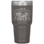 Cycling Dad  Bike Rider Cyclist Father's Day Gift Funny Tumbler Tumblers dad, family- Nichefamily.com