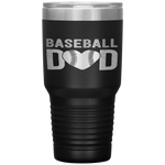 Baseball Dad Papa Father's Day Gift For Him School Tumbler Tumblers dad, family- Nichefamily.com