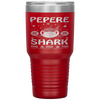Pepere Shark Fathers Day Gift From Wife Son Daughter Tumbler Tumblers dad, family- Nichefamily.com