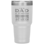 Dad Grandpa Vietnam Veteran Vintage Gift Tumbler Tumblers dad, family- Nichefamily.com