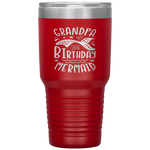 Grandpa Of The Birthday Mermaid Gifts Merman Family Matching Tumbler Tumblers dad, family- Nichefamily.com