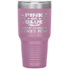 Pink Or Blue Great Grandpa Loves You Baby Gender Reveal Tumbler Tumblers dad, family- Nichefamily.com