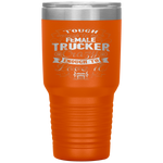 Father's Day Truck Driver Tough Enough Female Trucker Crazy Tumbler Tumblers dad, family- Nichefamily.com