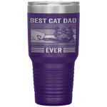 Vintage Best Cat Dad Ever Bump Fist Father's Day Gifts Tumbler Tumblers dad, family- Nichefamily.com