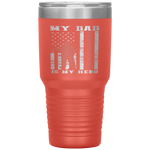 My Dad is My Hero-Firefighter Dad Father's Day 4th of July Tumbler Tumblers dad, family- Nichefamily.com