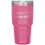 Autistic Autism Awareness Warrior Grandpa Papa Tumbler Tumblers dad, family- Nichefamily.com