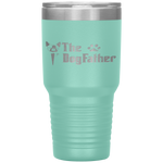 The Dogfather Boston Terrier Dog Dad Father's Day Tumbler Tumblers dad, family- Nichefamily.com