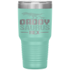 Daddysaurus Rex Father's Day Dinosaur Daddy Funny Tumbler Tumblers dad, family- Nichefamily.com