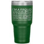 fathers day gifts for father in law from Daughter in law Tumblers Tumblers dad, family- Nichefamily.com