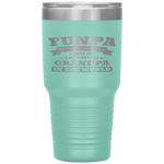 Funpa Fathers Day Men Gift Fun Grandpa Birthday Tumbler Tumblers dad, family- Nichefamily.com