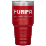 Funny FUNPA Fun Grandpa Novelty Tumbler Tumblers dad, family- Nichefamily.com