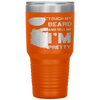 Touch My Beard And Tell Me I'm Pretty Fathers Day Gift Tumbler Tumblers dad, family- Nichefamily.com