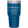 Fathers Day Gift For Godfather Gifts From Godchild Tumbler Tumblers dad, family- Nichefamily.com