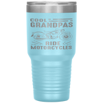 Cool Grandpas Ride MotorCycles - Funny Grand Father Biker Tumbler Tumblers dad, family- Nichefamily.com