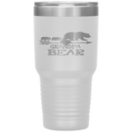 Red Plaid Grandpa Bear Two Cubs Matching Buffalo Pajama Xmas Tumbler Tumblers dad, family- Nichefamily.com