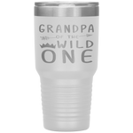 Grandpa Of The Wild One Thing Birthday Tumbler Tumblers dad, family- Nichefamily.com