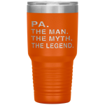 Grandpa Grandfather PA The Legend Gift Tumbler Tumblers dad, family- Nichefamily.com