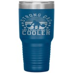 Strong Dad Workout  Weight Lifting Father's Day Gift Tumbler Tumblers dad, family- Nichefamily.com