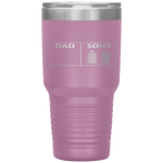 Low Battery Dad of Two Sons or Twin Boys Father's Day Gift Tumbler Tumblers dad, family- Nichefamily.com