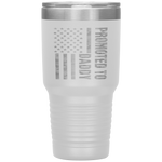 Promoted To Daddy American Flag Camo Fathers Day Tumbler Tumblers dad, family- Nichefamily.com