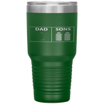 Low Battery Dad of Two Sons or Twin Boys Father's Day Gift Tumbler Tumblers dad, family- Nichefamily.com