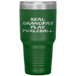 Pickle Ball Grandfather Quote Real Grandpas Play Pickleball Tumbler Tumblers dad, family- Nichefamily.com