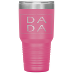 Distressed Dada Funny Retro Father's Day Tumbler Tumblers dad, family- Nichefamily.com