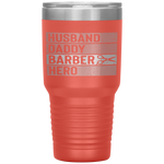 Barber Dad Husband Daddy Hero Fathers Day Gift Tumbler Tumblers dad, family- Nichefamily.com