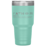 Fa-Thor Like Dad Just Way Mightier Funny Father's Day Tumbler Tumblers dad, family- Nichefamily.com