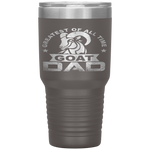 Greatest of All Time Goat Dad Fathers Day Gift Tumbler Tumblers dad, family- Nichefamily.com