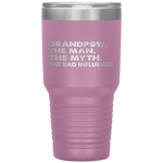 GrandPaw the man the myth te influence gift grandpa Tumbler Tumblers dad, family- Nichefamily.com