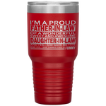 fathers day gifts for father in law from Daughter in law Tumblers Tumblers dad, family- Nichefamily.com