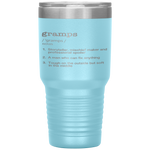 Gramps Definition - Funny Father's Day Gift Tumbler Tumblers dad, family- Nichefamily.com