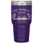 Cat Daddy Men Vintage Retro Black Cats Dad Fathers Day Gift Tumbler Tumblers dad, family- Nichefamily.com