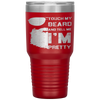 Touch My Beard And Tell Me I'm Pretty Fathers Day Gift Tumbler Tumblers dad, family- Nichefamily.com