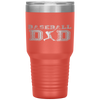 Baseball Dad Fathers Day Gift For Daddy Papa Father Tumbler Tumblers dad, family- Nichefamily.com