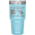 Proud Army Grandpa My World Granddaughter My Pride Soldier Tumbler Tumblers dad, family- Nichefamily.com