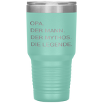 Opa German Grandpa Man Myth Legend  Gift Tumbler Tumblers dad, family- Nichefamily.com